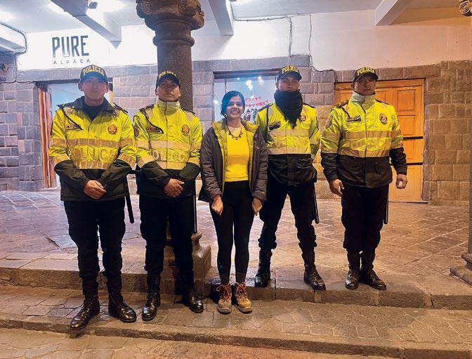Colour-coordinated courage in Cusco, Peru